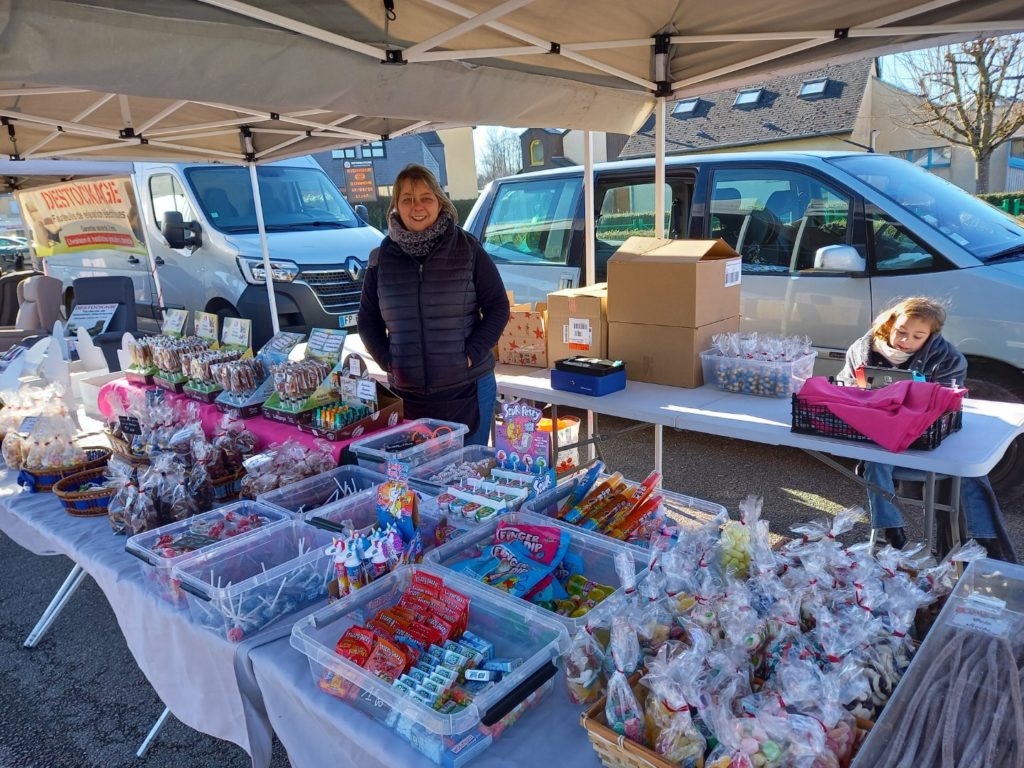 Photo stand sucré marché de boos 3