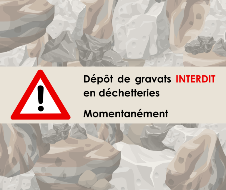 Dépôt de gravats INTERDIT Momentanément