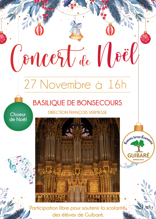 AFFICHE Concert Noel Bonsecours