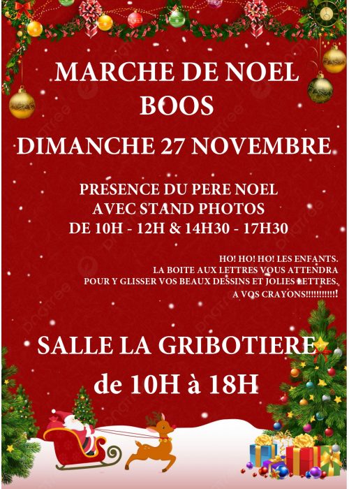 AFFICHE marché NOEL 2022