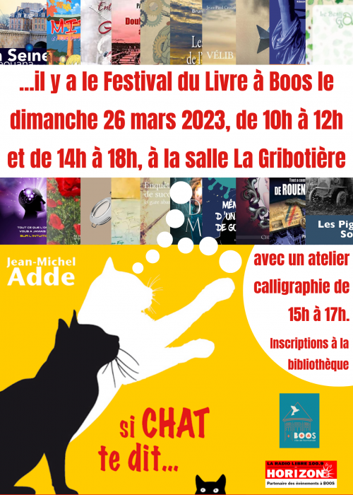 Affiche - Festival du Livre BOOS 2023