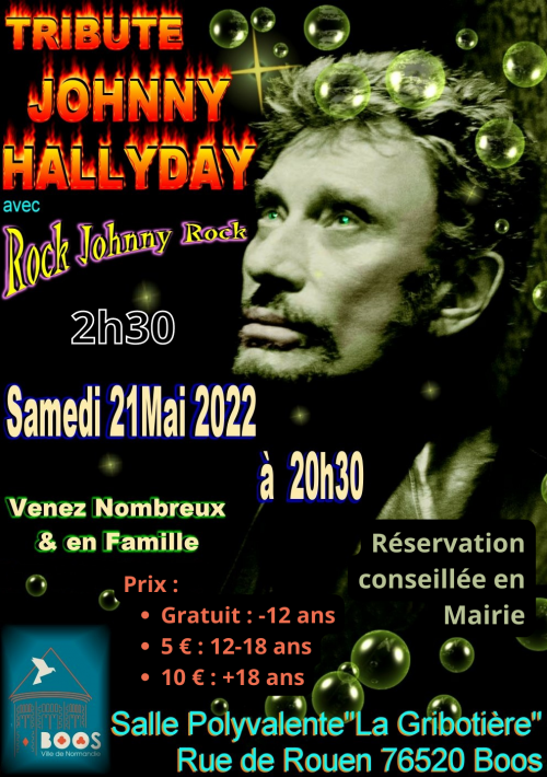 Affiche concert Rock Johnny Rock