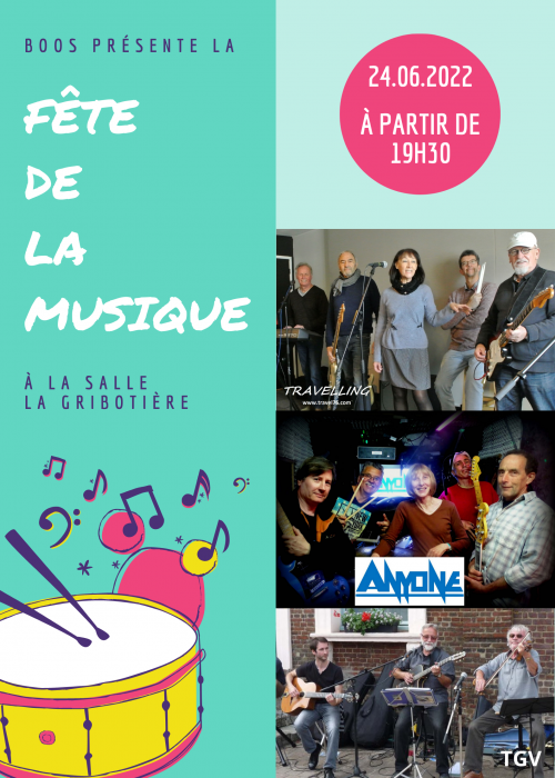 AFFICHE FETE DE LA MUSIQUE 2022 BOOS