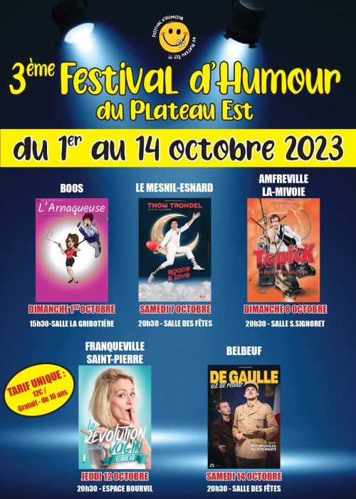 Programme Festival d'Humour 2023