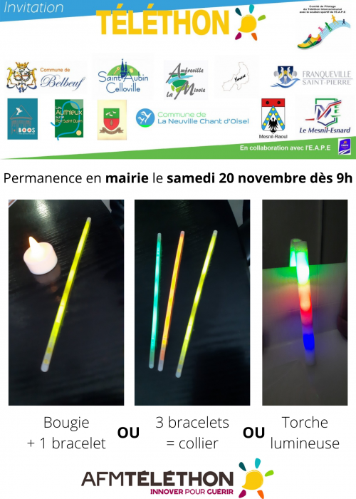 Téléthon vente bracelets